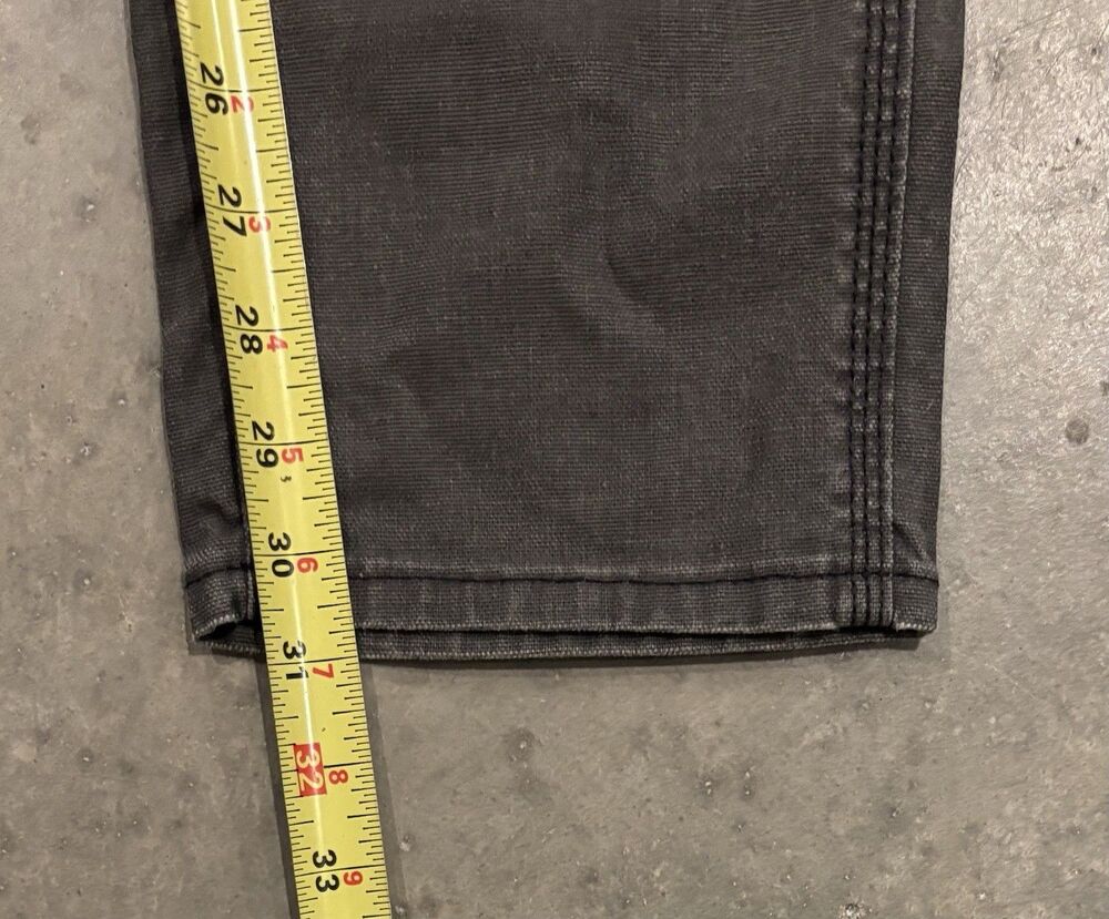 Carhartt Women Gray Slim Fit Workwear Pants Double Knee Cotton Spandex 6 Regular - Picture 5 of 8